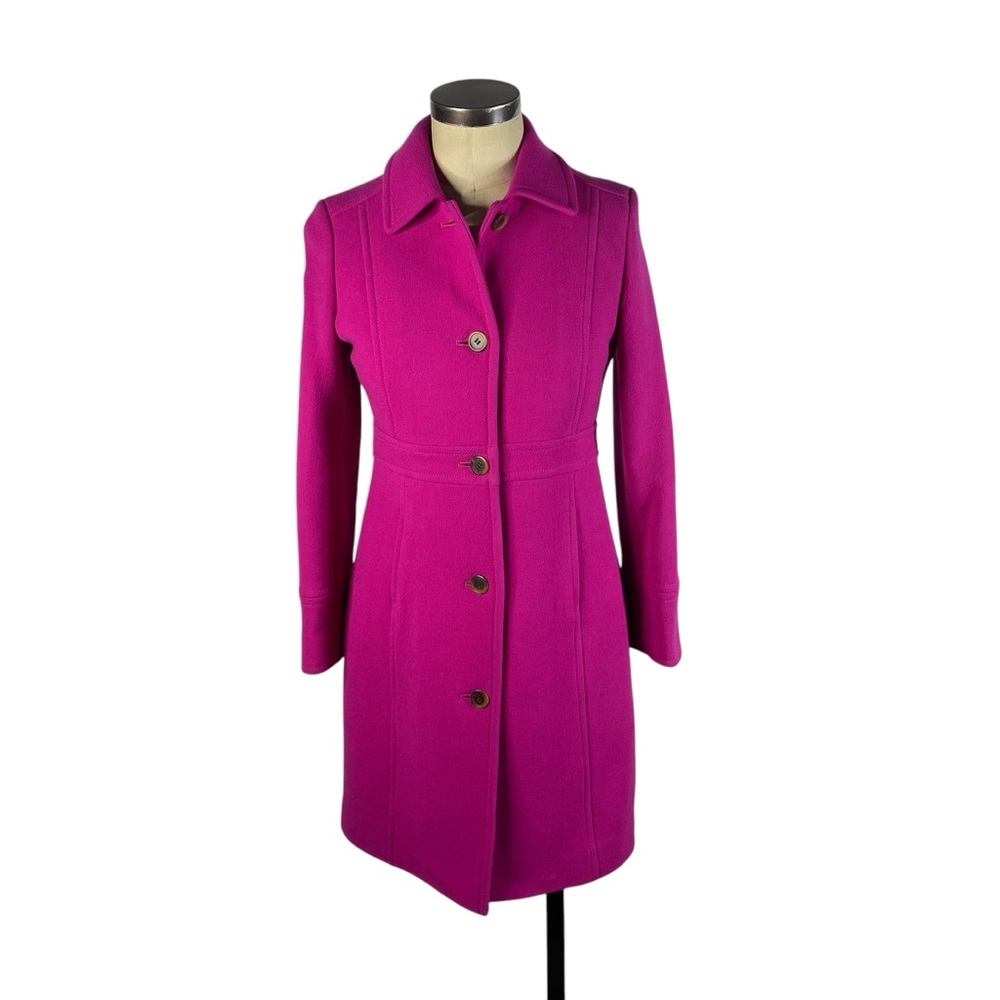 J Crew Wool Pea Coat 4P Pink